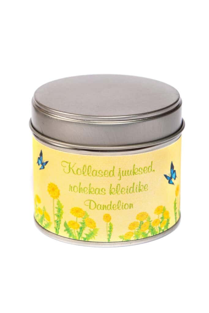 Scented tin candle  