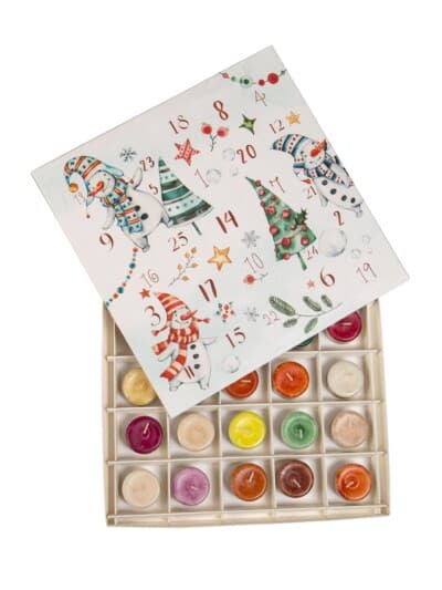Advendikalender teeküünlad talvetrall võhma valgusevabrik