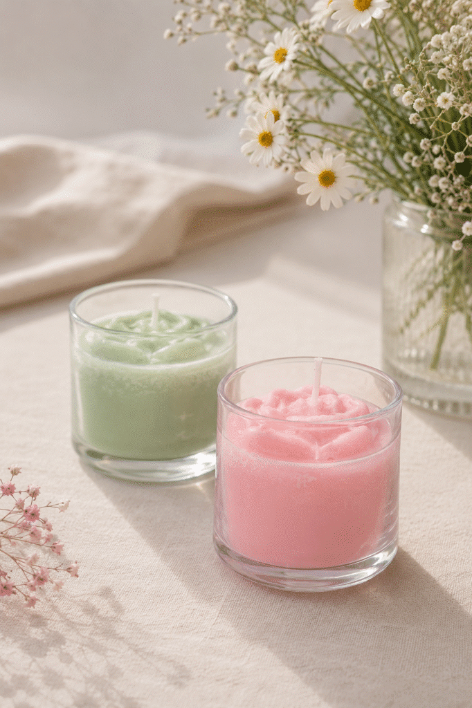 Natural aroma candle Mint and Eucalyptus100 ml and refills
