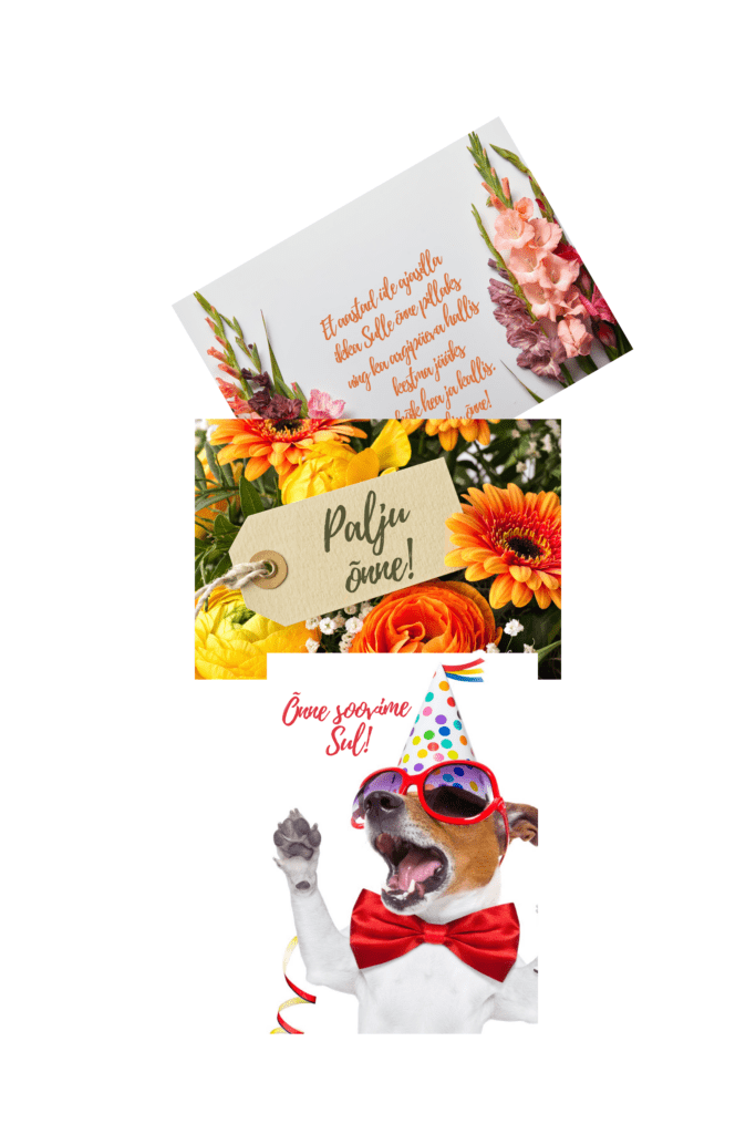 Sinu õnnitlussooviga postkaart