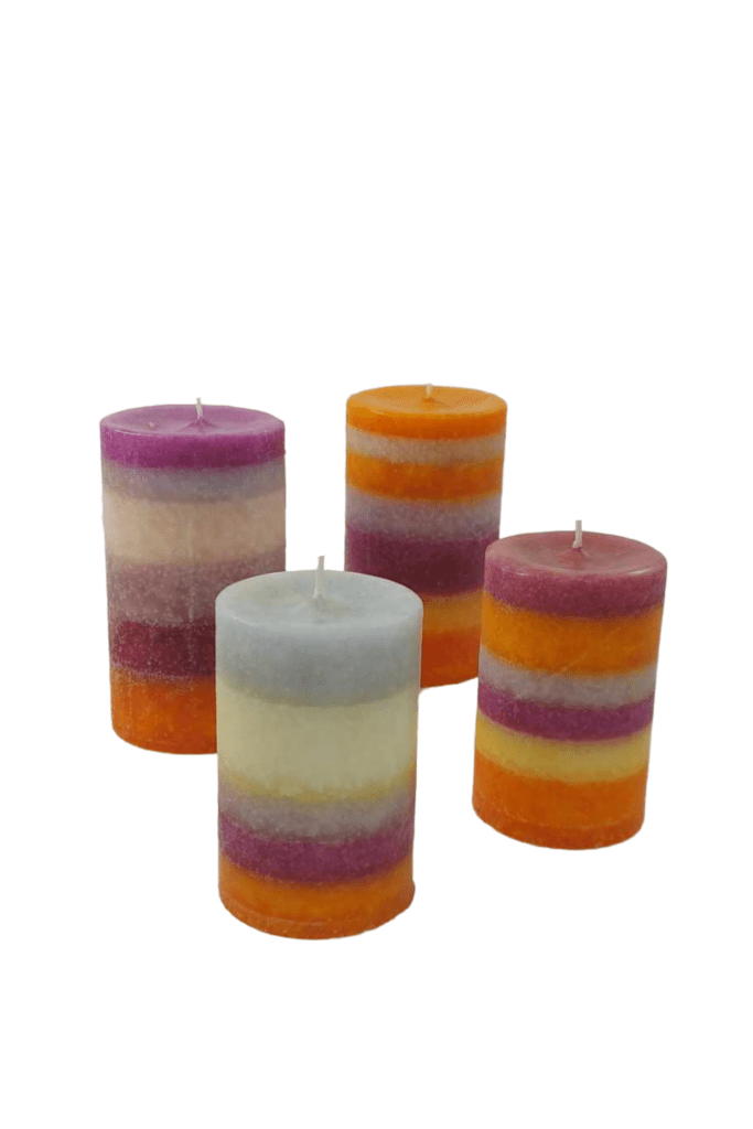 Unscented cheerful candles