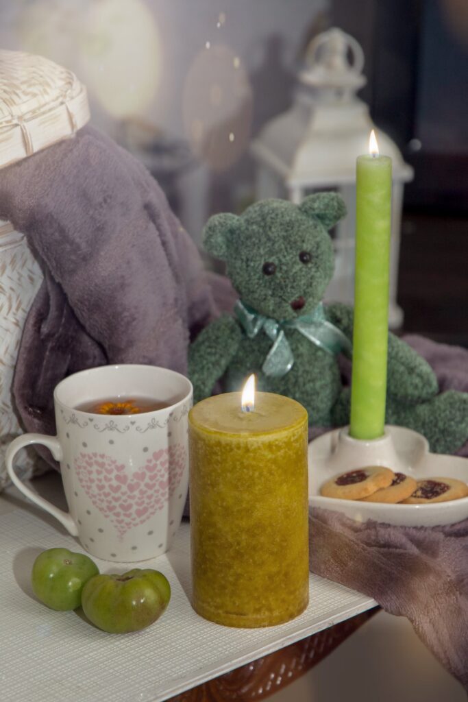 Ceramic candle holders for antique candles