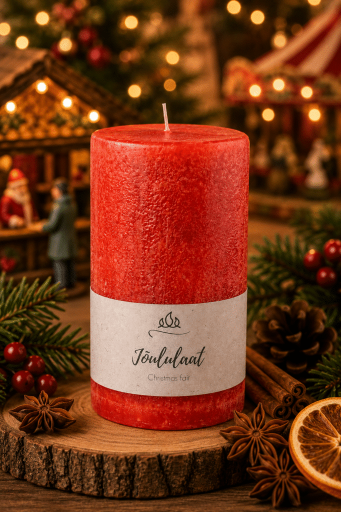 Scented candle Cristmas fair