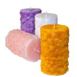 Scented Candle With Floral Pattern