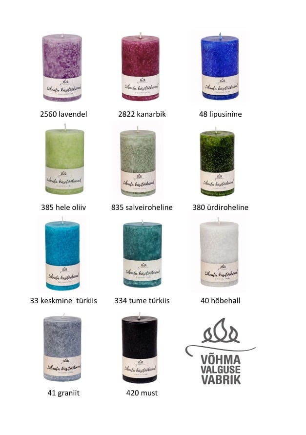 Unscented pillar candle 7 x 8cm