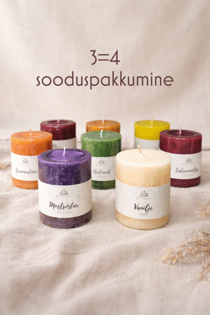 3 = 4 Aroomiküünlad 40h sooduspakkumine