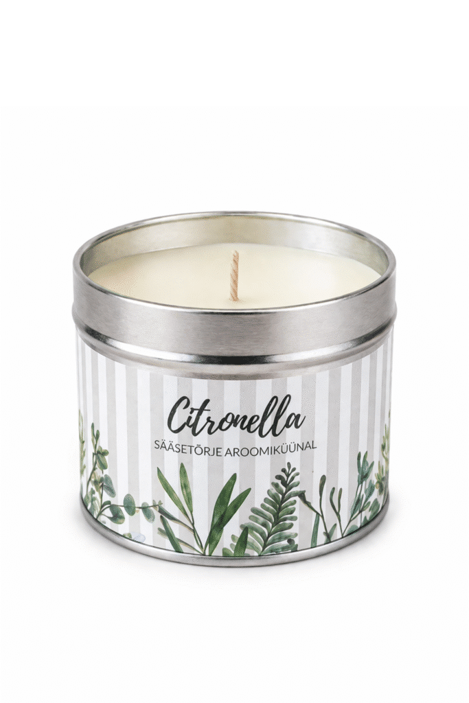Sääsetõrje küünal plekktopsis Citronella