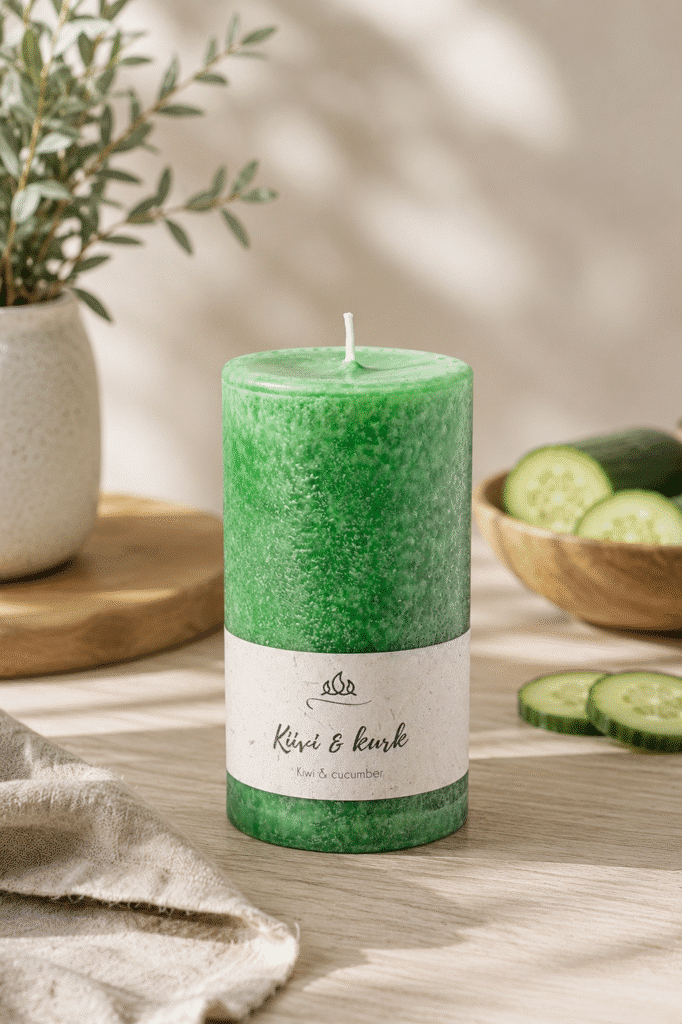 Scented candle Kiwi and cucumber