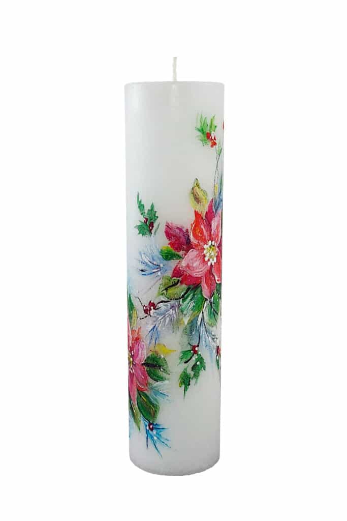 Hand-painted Candle Christmas Star