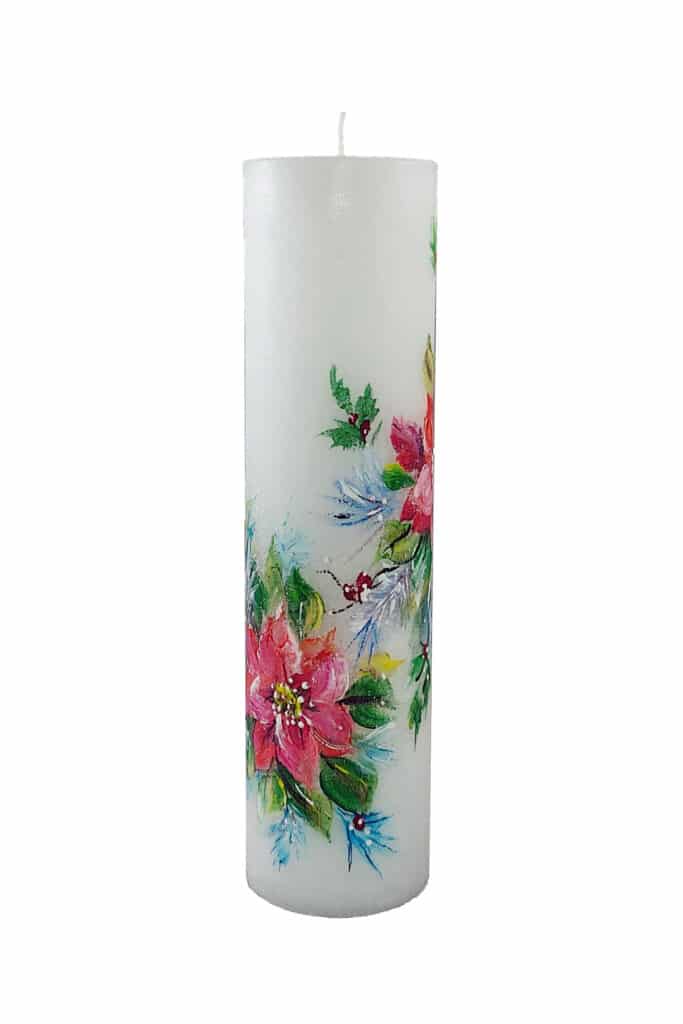 Hand-painted Candle Christmas Star