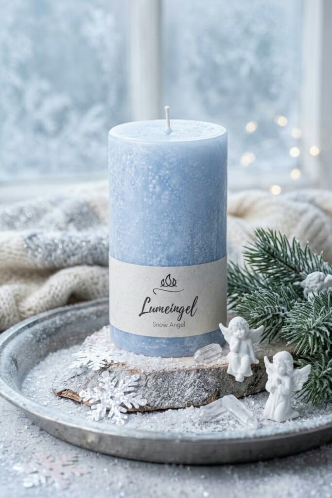 Scented Candle Snow Angel